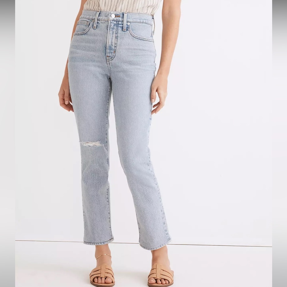 NWOT Madewell The Perfect Vintage Crop Jean in Sudbury Wash